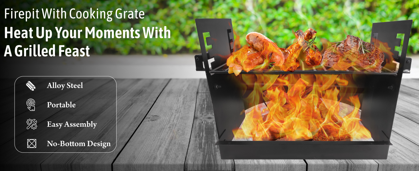 firepits for outside outdoor grill grate