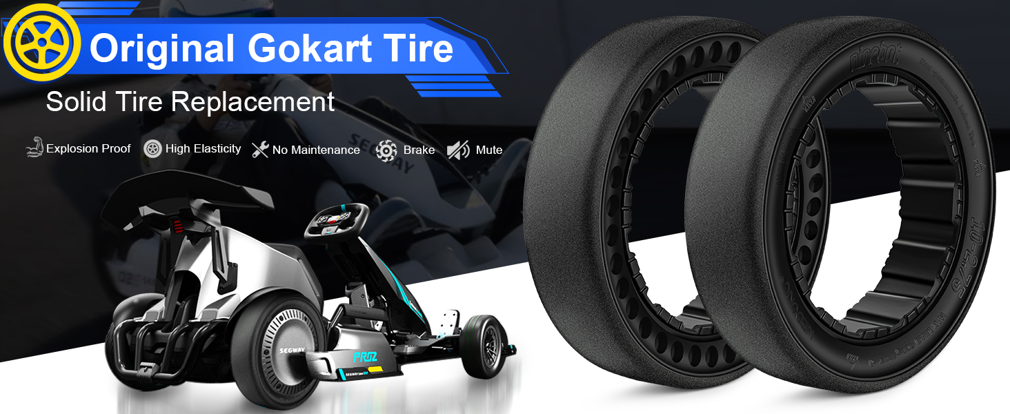 10-2.75 Quick Release Drift Tires for Ninebot Gokart Pro/Pro 2