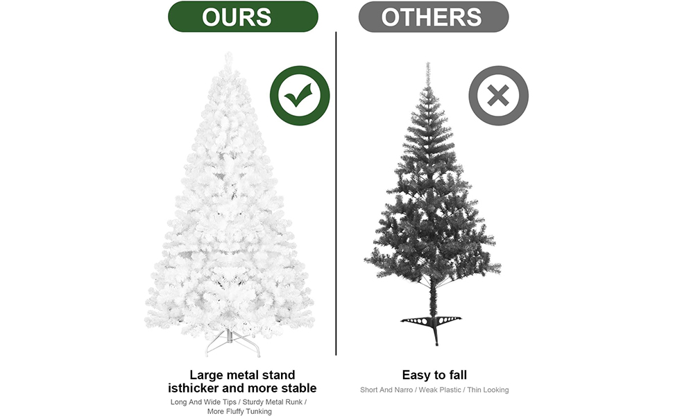 4Ft NotPrelit Christmas Tree Artificial White Realistic