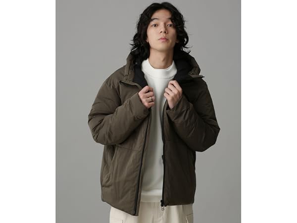 Amazon | [ナノ・ユニバース] LB.04/微起毛タフタ中綿ブルゾン M