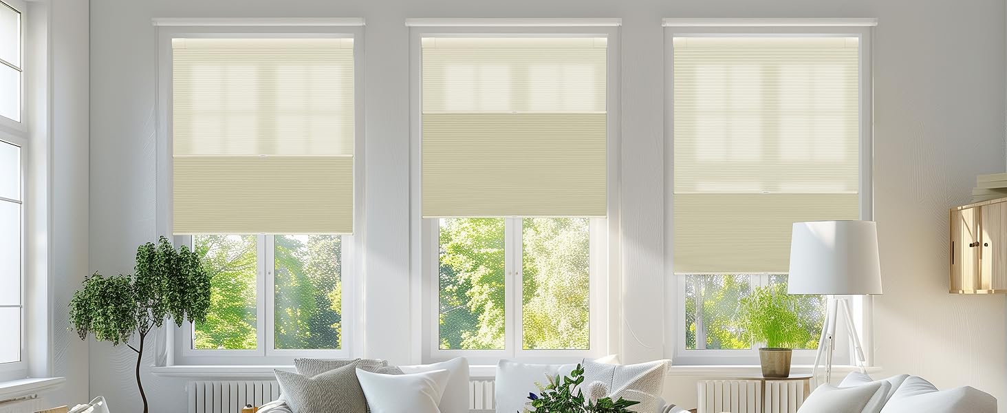 BERISSA Top Down Bottom Up Day Night No Drill Cellular