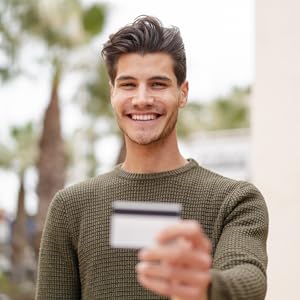 Teen and credit card