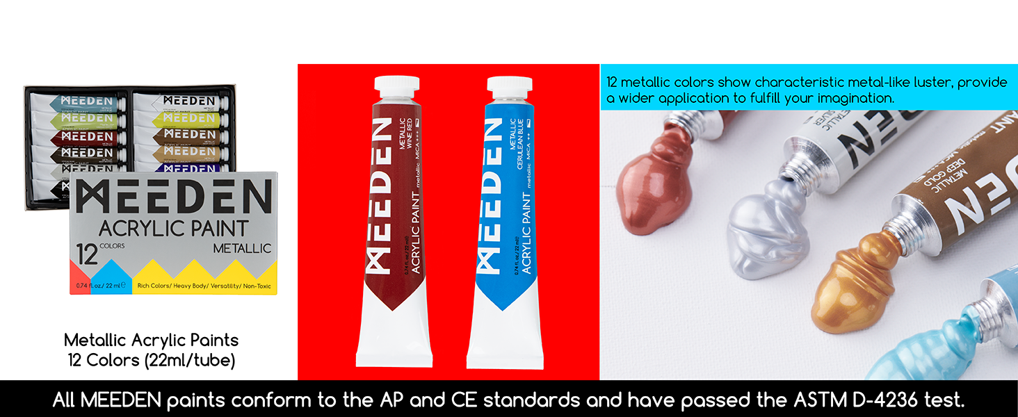 MEEDEN Painting Set with Paints and Easels Art Supplies with Acrylic