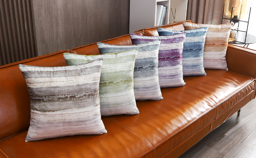 Valea Home Velvet Throw Pillow Covers for Couch Soft