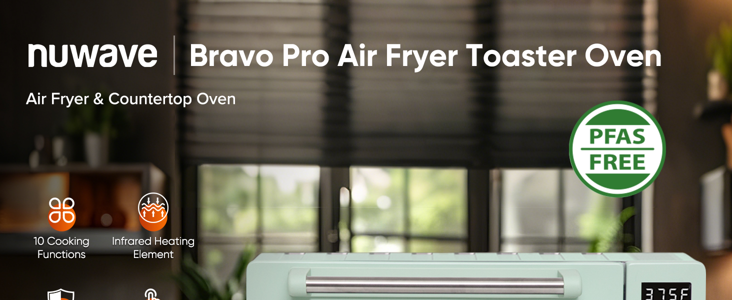 Nuwave Bravo Pro Air fryer Toaster oven
