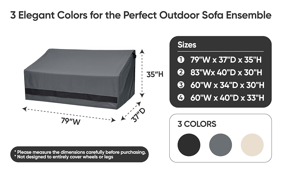 3 seater patio sofa covers