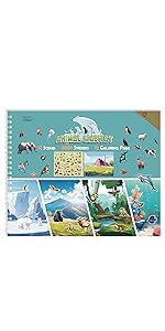 animal habitat sticker book small