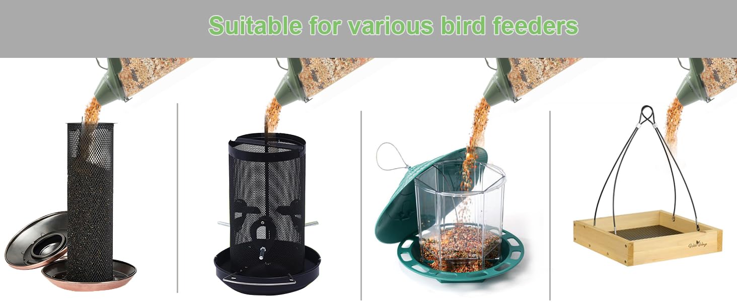 bird seed storage container bird food container bird feeder outdoor wild bird seed storage
