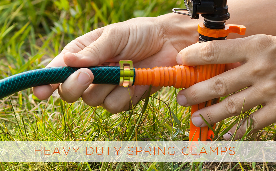 100 Pcs Spring Band Type Clamps Vacuum Fuel Hoses Line, Pipe Tube Clamp