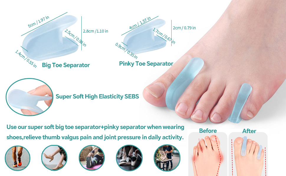 Bunion Corrector for Men and Women Big Toe, Adjustable Bunion Splint ...