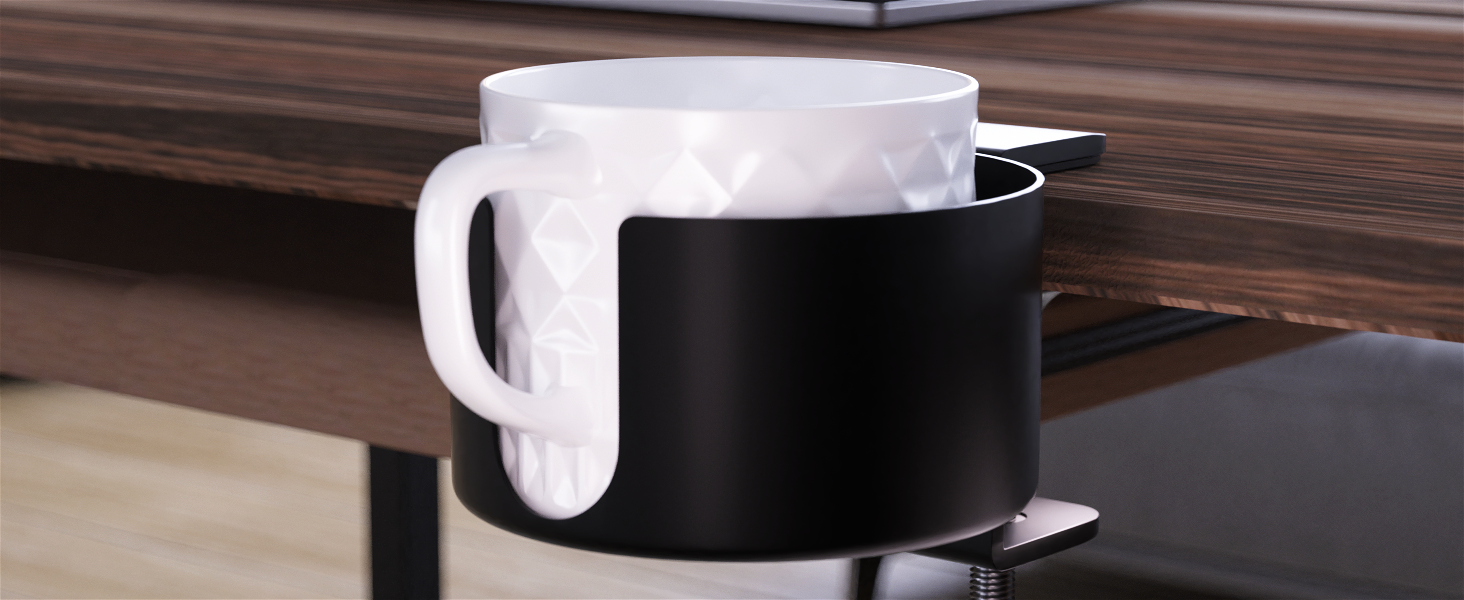 Desk Cup Holder, OOKUU AntiSpill Cup Holder for Desk or