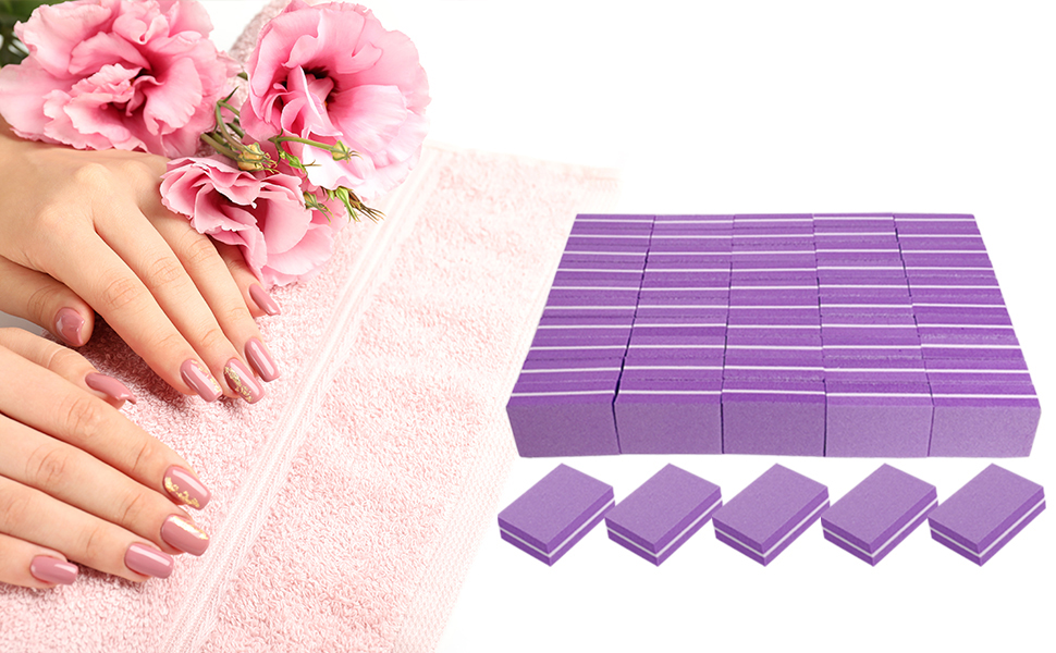 Amazon com Nail Buffers 50 Pack Mini Buffer Block Nail File for