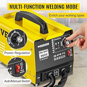 VEVOR 2600W Tire Clou Carrosserie, 3500A Soudeuse Par Points, Outil De Tire Clou 17 débosseleur carrosserie