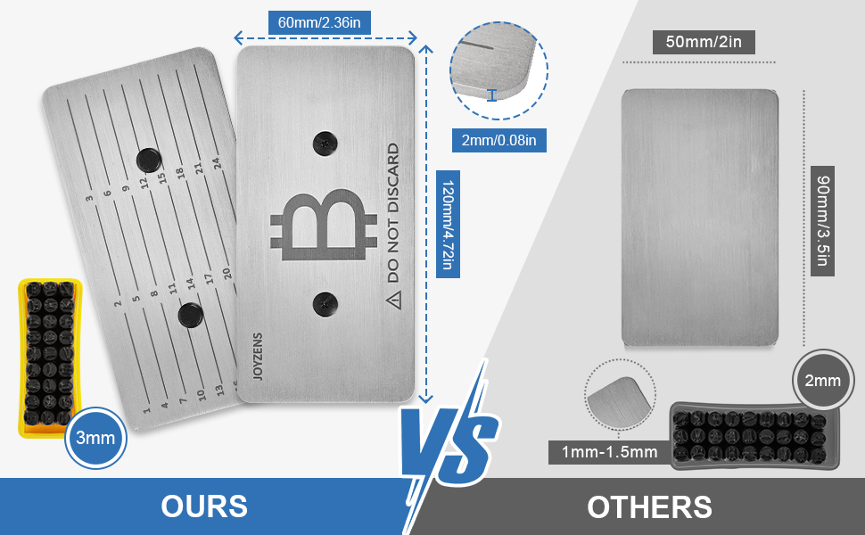 JW ✩.*˚ Amazon.com: Joyzens Seed Phrase Storage Kit - Metal Backup
