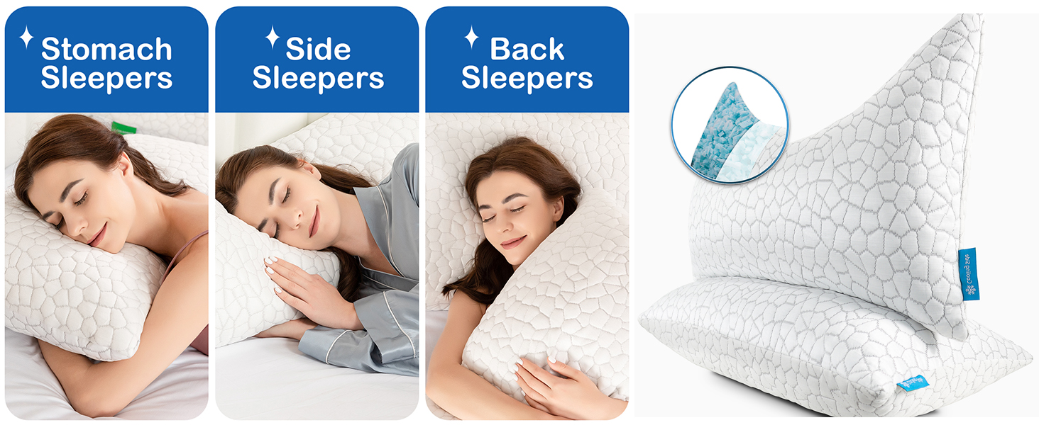SUPA MODERN Cooling Bed Pillows for Sleeping 1 Pack