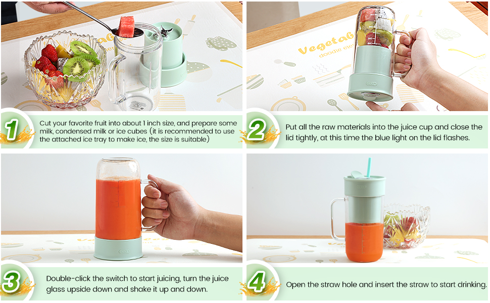 Maylmc Portable Blender with 8 Blades
