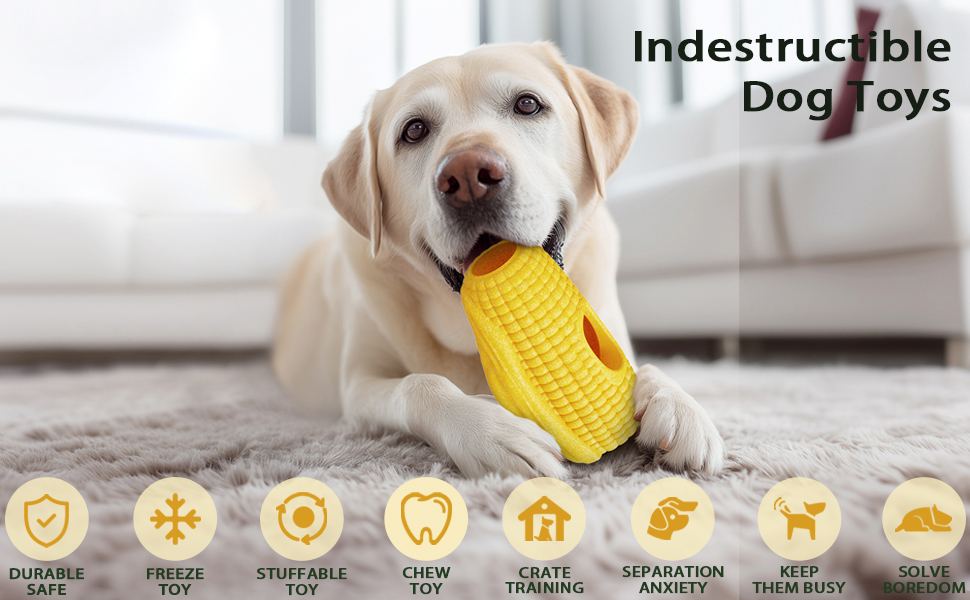 indestructible dog chew toy for aggressive chewers