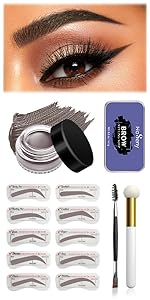 Eyebrow Stamp Stencil Kit