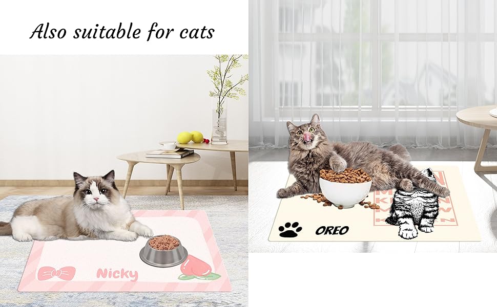 Dog Food Mat,Dog Mat for Food and Water,Waterproof