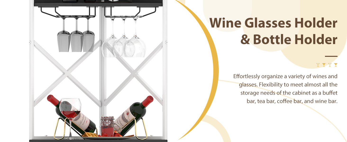 COCO DESIGN Corner Wine with Locking Door, Alcohol with Light