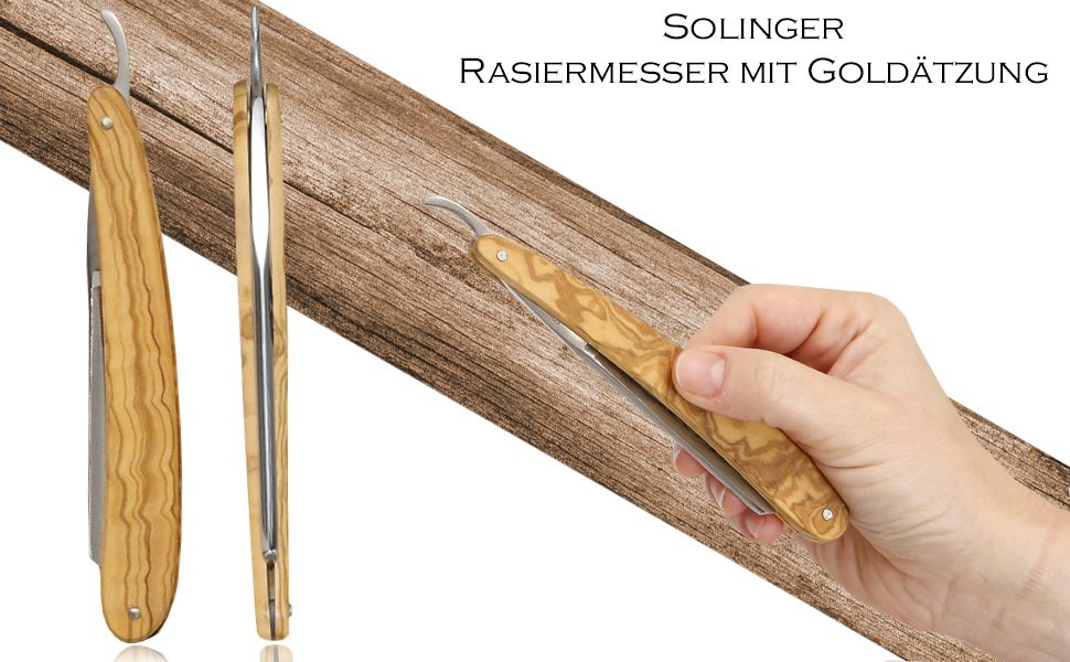 Rasiermesser Solingen Bartmesser Rasier-Set Made in Germany