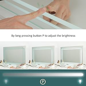 ライト付きハリウッド化粧鏡