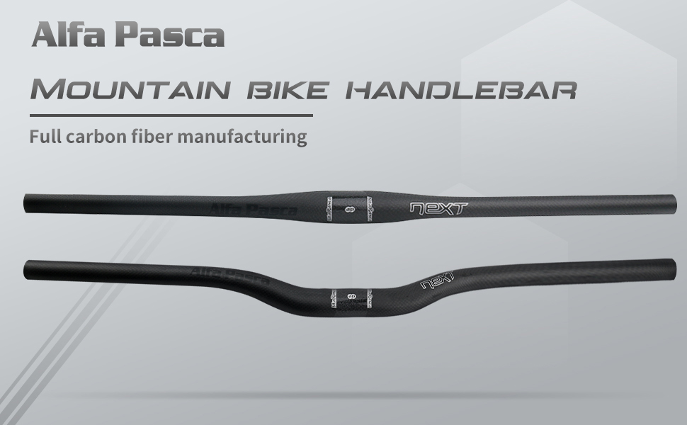 Alfa Pasca MTB Handlebars 31.8 for Mountain Bike Carbon Riser Handlebar