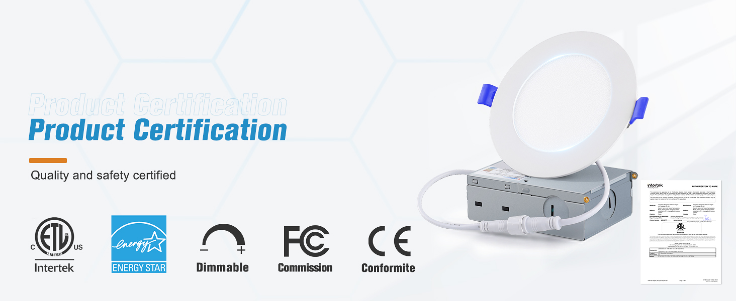 ETL Certificated led recessed light 4 inch led light ceiling light led