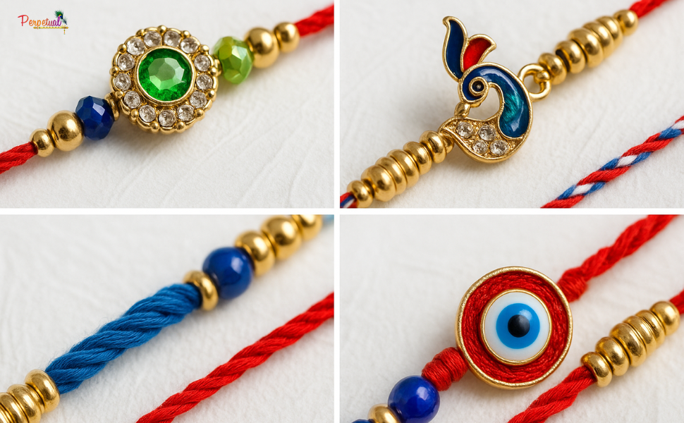 bracelet rakhi for brother rakhi set of 2 brother and bhabhi rakshabandhan rakhi  chandi 