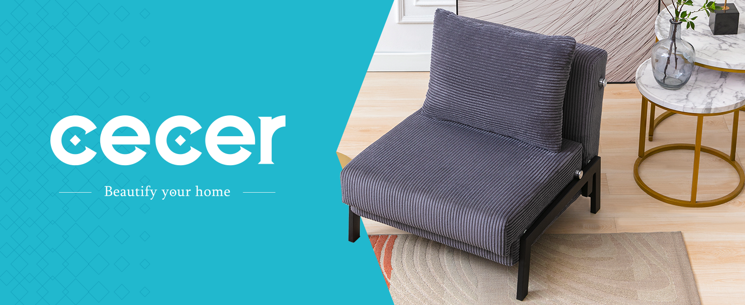 CECER Foldable Sofa Bed,Convertible Folding Sleeper Couch