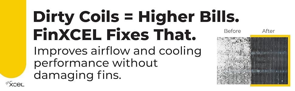 Clean Coils Cool SavingsAC coil brush, evaporator coil cleaning tool, HVAC fin cleaner, 