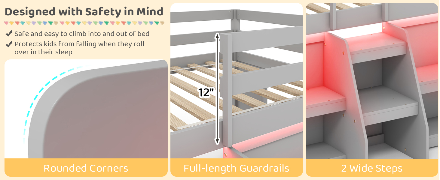 Kids Low Loft Bed