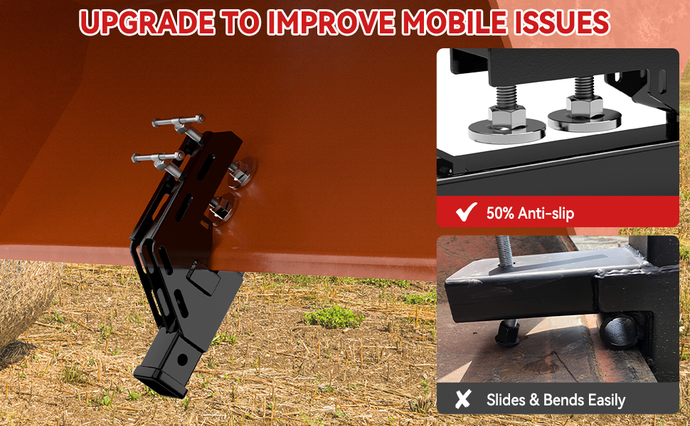 2024 New Upgraded Tractor Bucket Hitch Receiver with Non