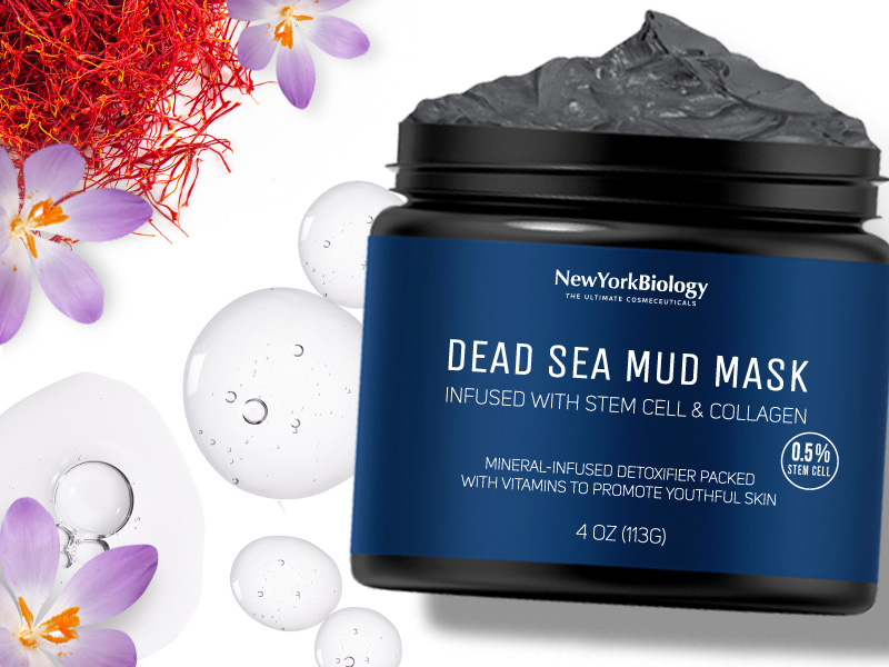 dead sea mud mask with stem cell and collagen