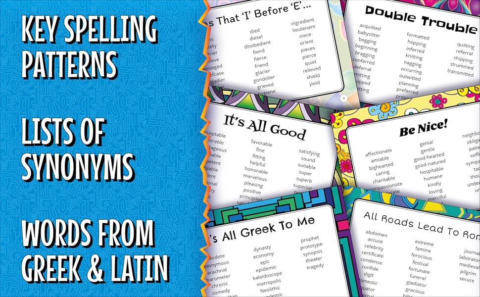 Spelling Words for 4th Grade Types of Lists - 02