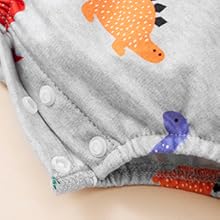 New child Boy Woman Outfits Child Lengthy Sleeve Dinosaur Romper Outsized Sweatshirt Toddler Fall Garments 0-18M 25 5