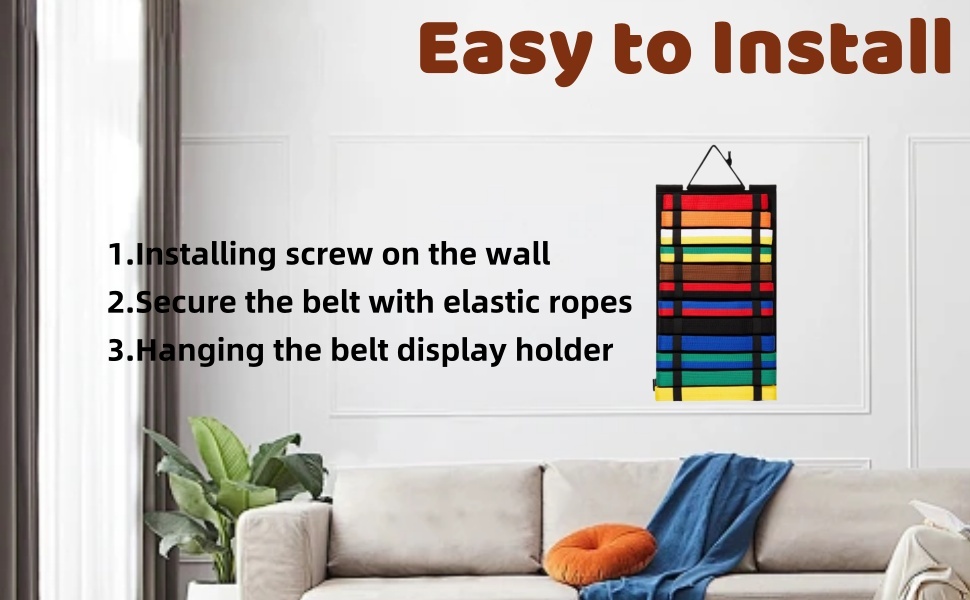 Karate Belt Display Rack