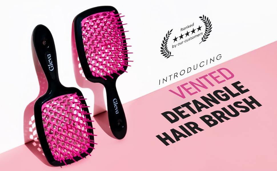 vented detangle hair brush