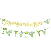 Yoyuspy Margarita Bachelorette Party Decorations - 2PCS Glitter Margs & Matrimony Party Decoratio...
