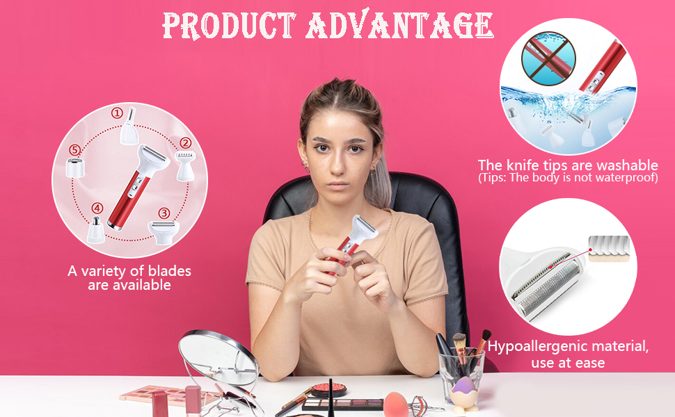 Facial Hair Remover Electric Trimmer