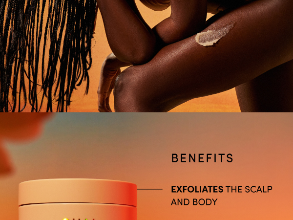 As a dual scalp exfoliator and skin moisturizer, this scrub is all you need for soft, clean skin