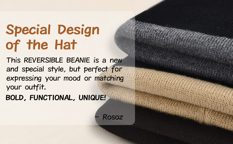 rosoz special design of the hat, bold,functional and unique