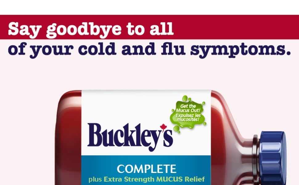 Buckley's Cough Syrup, Complete Extra Strength Mucus Relief, Cough