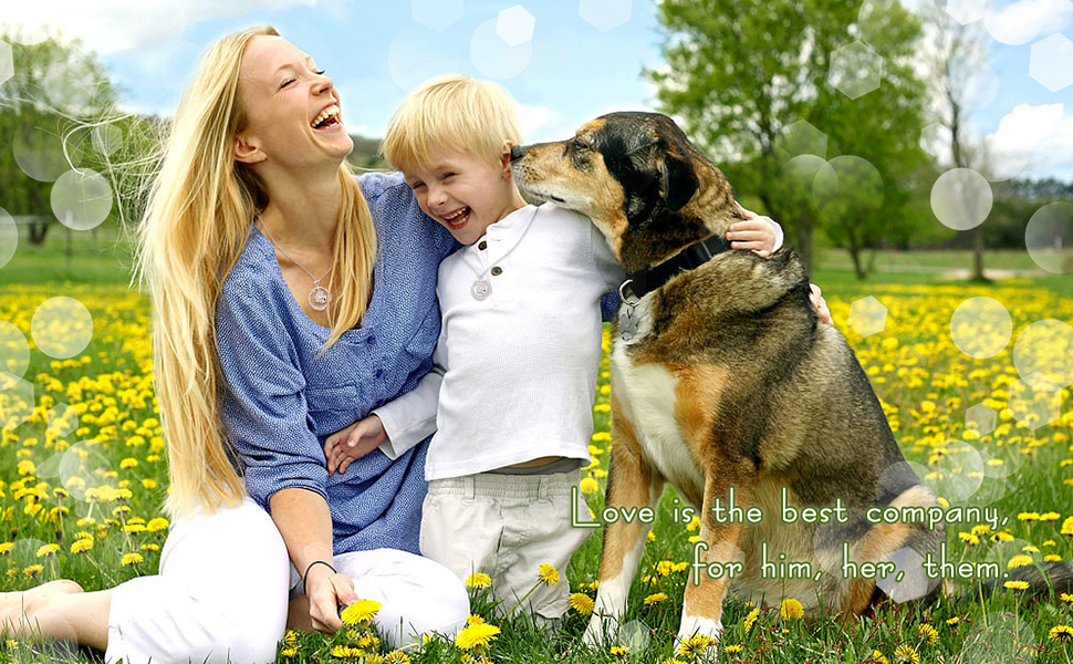 Sterling Silver Puppy Dog Cat Pet Paw Print Circle Pendant Necklace 