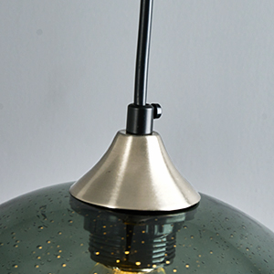 green glass pendant light