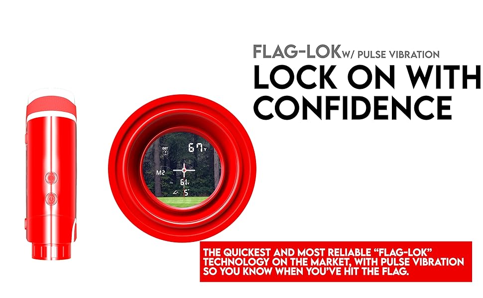 built in flag lock rangefinder