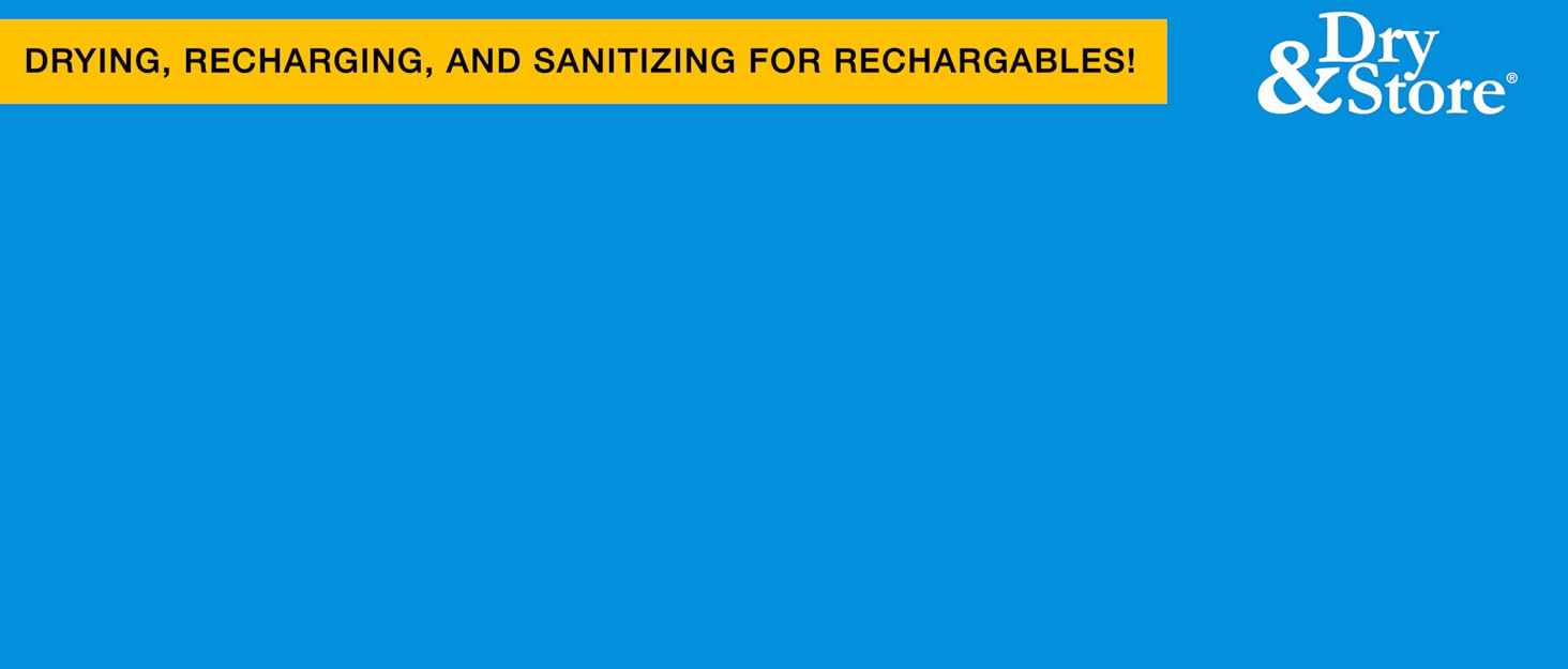 Drying recharging and sanitizing for rechargables! Dry and Store brand