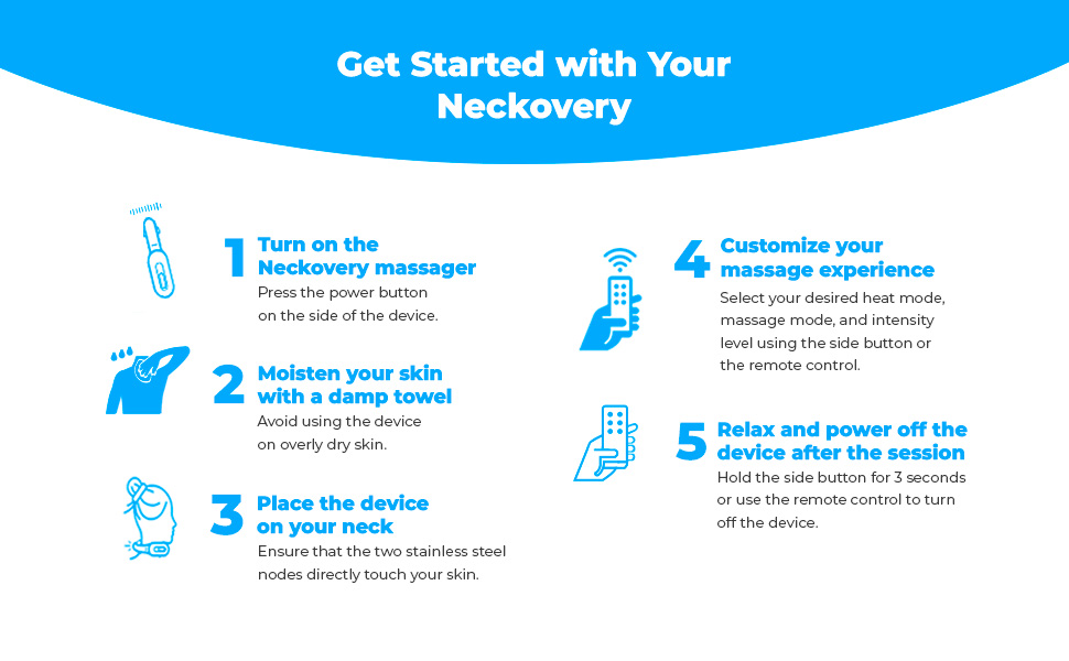 Kenko Back Neckovery - Intelligent Neck Massager - Get Started