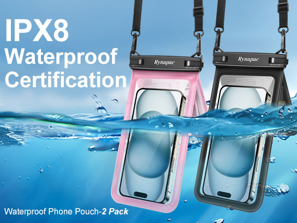 Amazon.com: Rynapac Double Space Waterproof Phone Pouch, 2