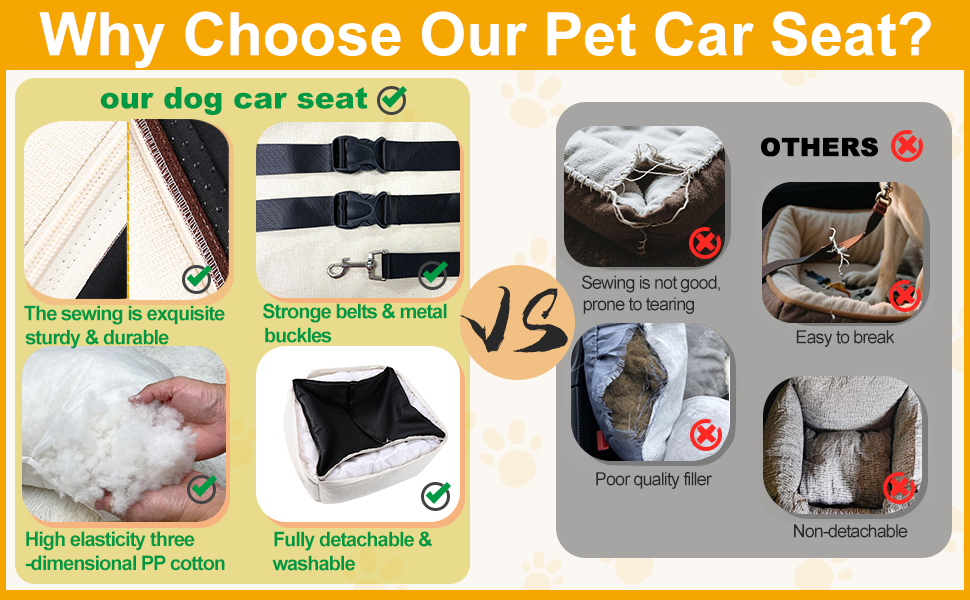 Dog Carseat-Why choose our pet car seat?